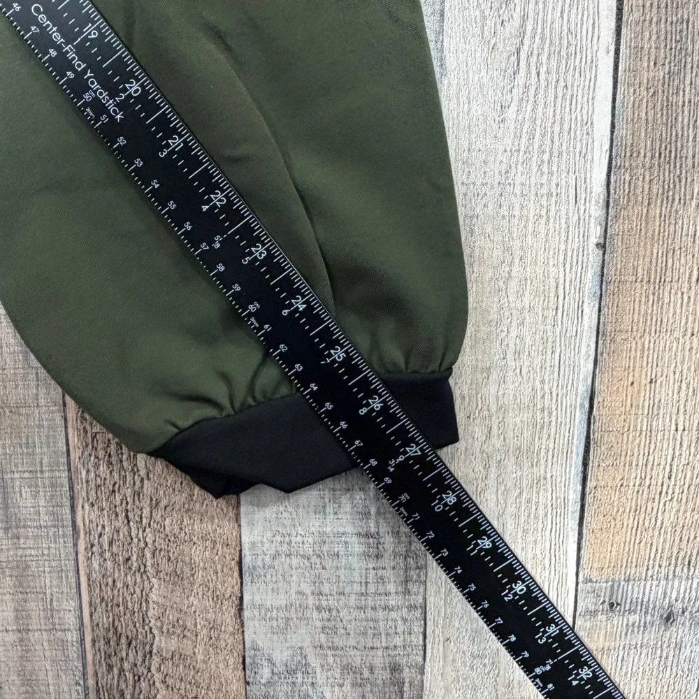 BYLT Premium Jogger Mens XL Olive Green Black Tapered Athletic Techwear Pants